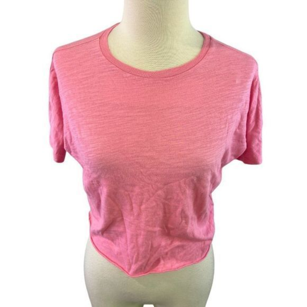 NWOT‎ STEM Pink Crew Neck Crop Top (6)